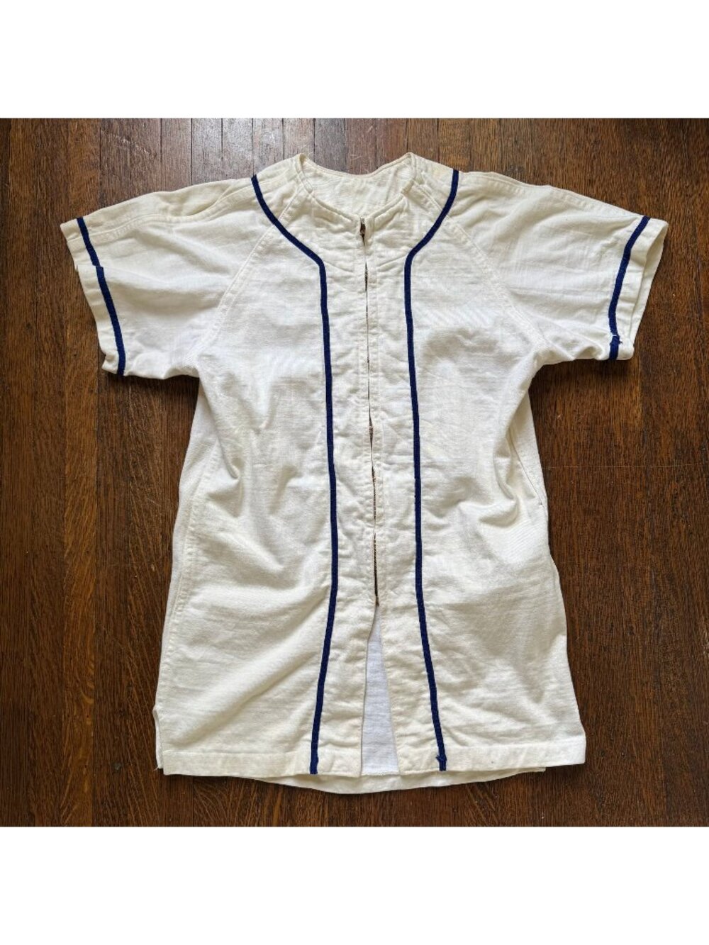 Vintage 1950s Baseball Jersey, Zip Up Shirt, Russell Southern Co Size Small